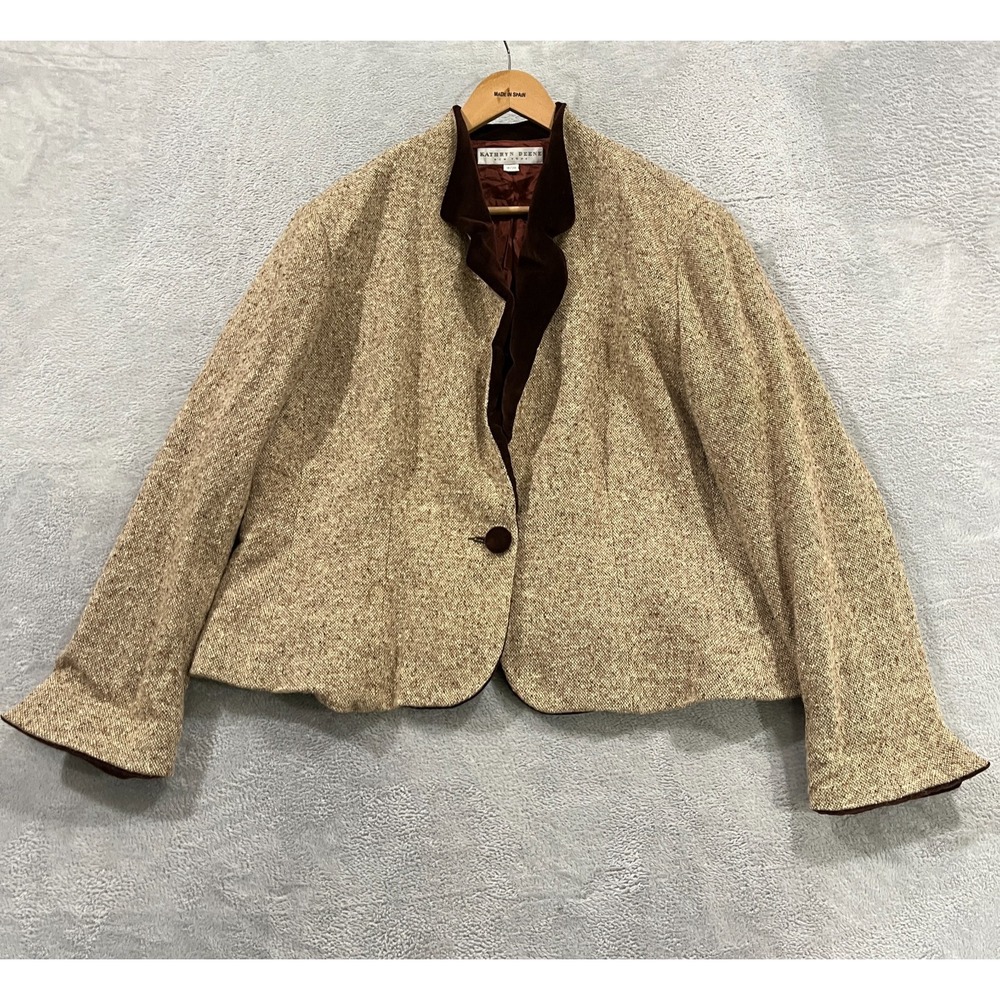 Vintage Katy D Kathryn Deene Blazer Womens 18 20 Blazer Wool‎ USA Old Money